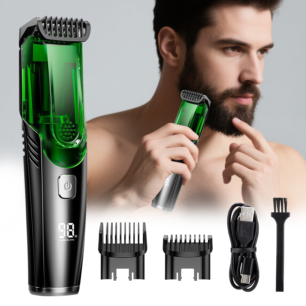 Men'S Grooming Hair And Body Wash - Kabelloser Herren-Barttrimmer Elektrischer Rasierer IPX6 Wasserdicht
