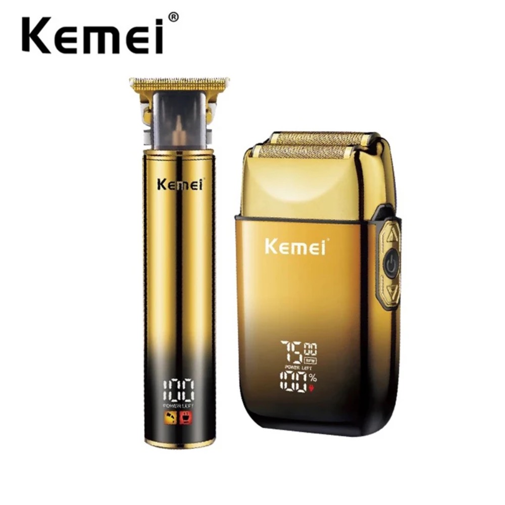 Men'S Grooming Razor Kit - Kemei Haarschneider Elektrorasierer Folienrasierer Professioneller Bartschneider