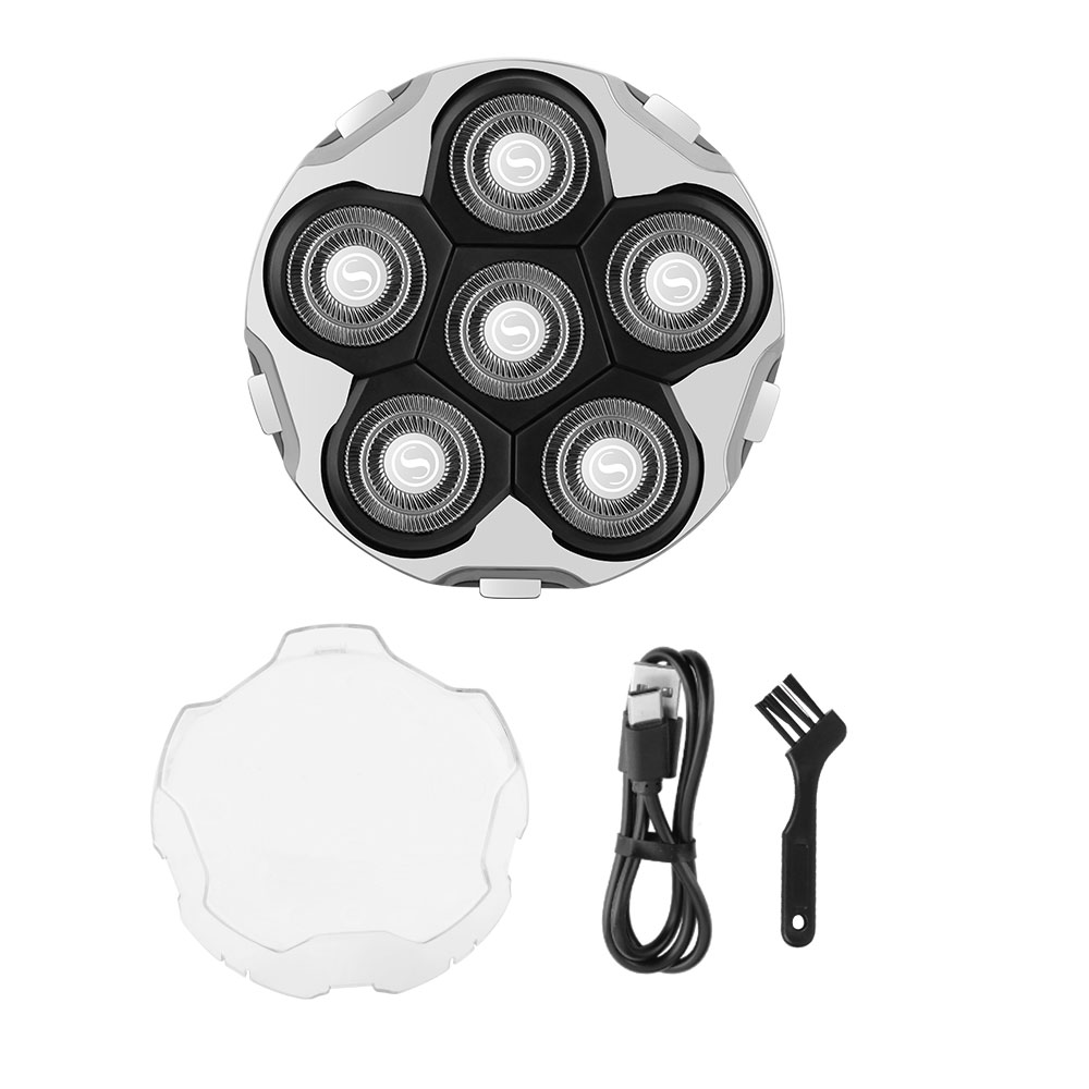 Men'S Grooming Razor Kit - HIENA HYN-702 6-Kopf-Elektrorasierer für Männer, Glatzkopfrasierer,