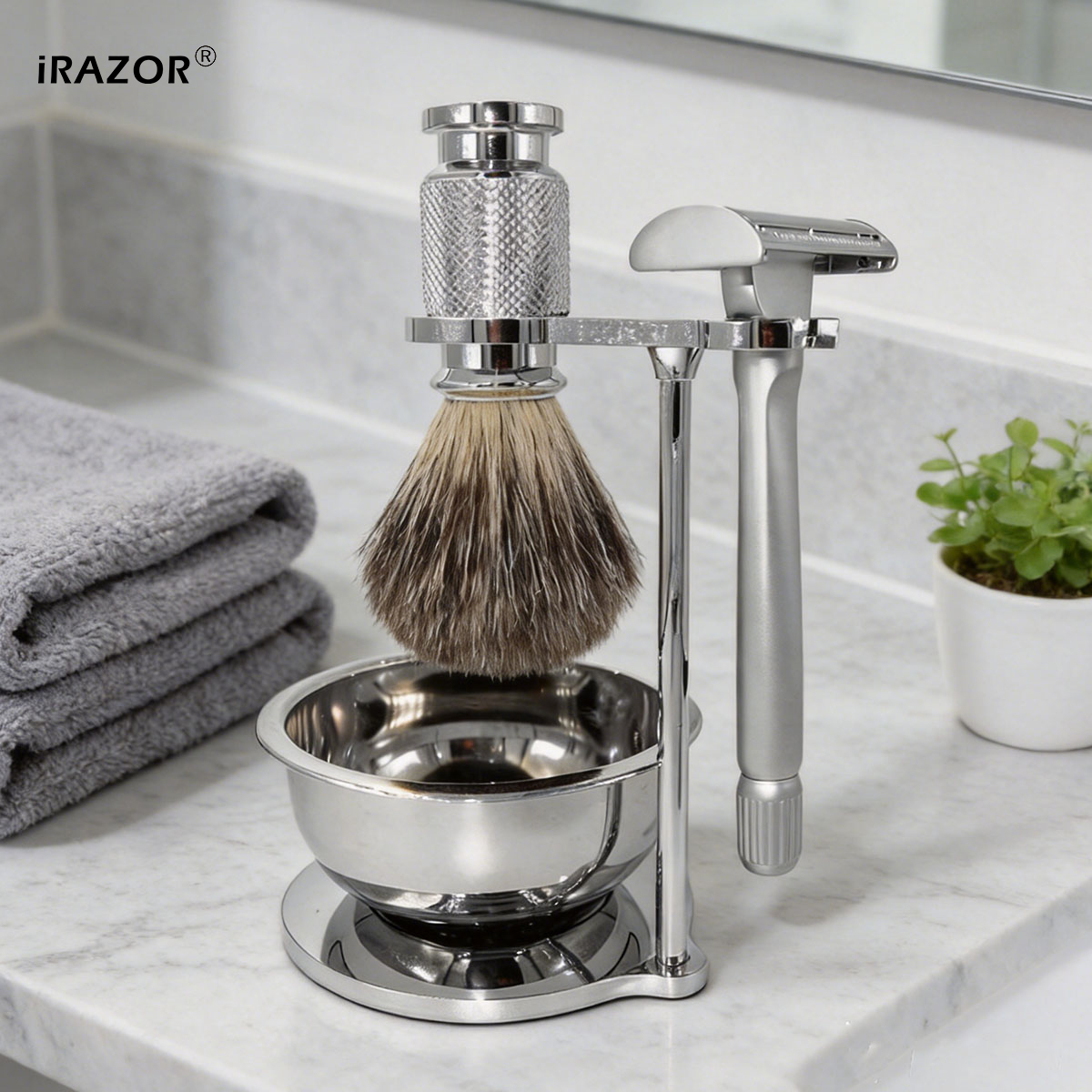 Men'S Grooming Razor Kit - iRAZOR Butterfly Open Doppelklingen-Sicherheitsrasierer-Set mit 10
