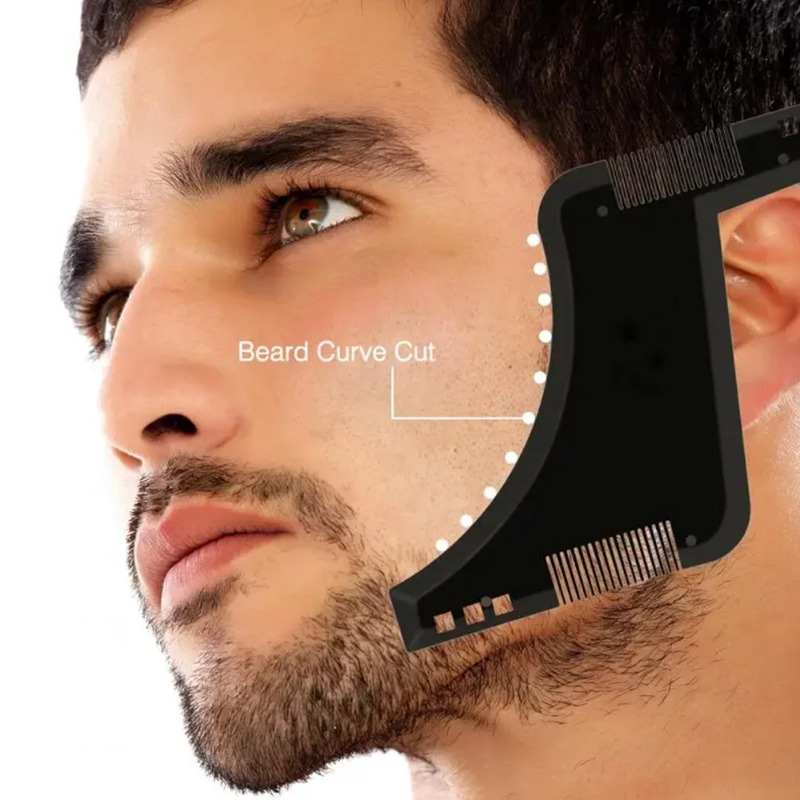 Men'S Grooming Facial - 1 Stück Bartformungsschablone für Männer, leichter,