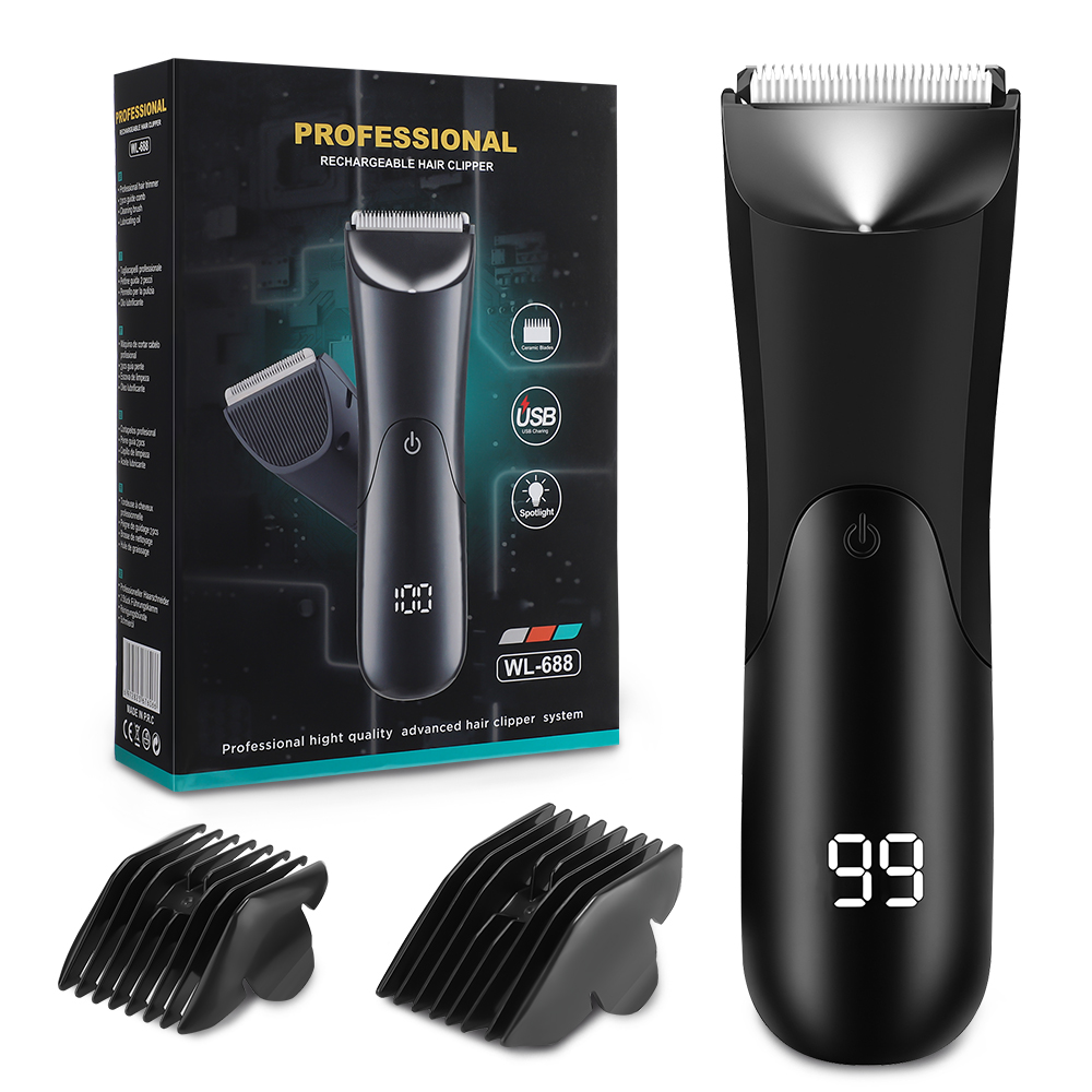 Men'S Grooming Blade - Elektrischer Barttrimmer für Männer mit LED-Licht