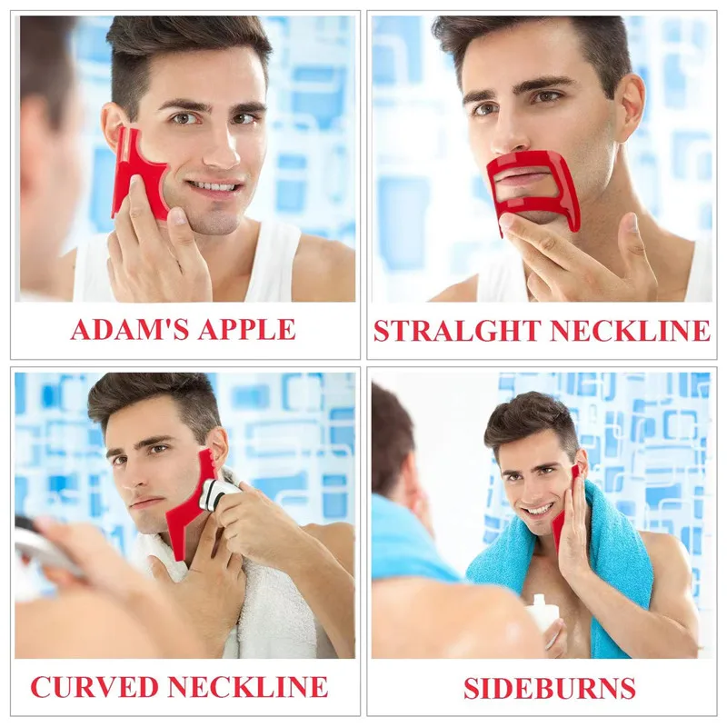 2/4Pcs männer Bart Kämme Haar  – Mens Grooming Tools Bewertung und Preis