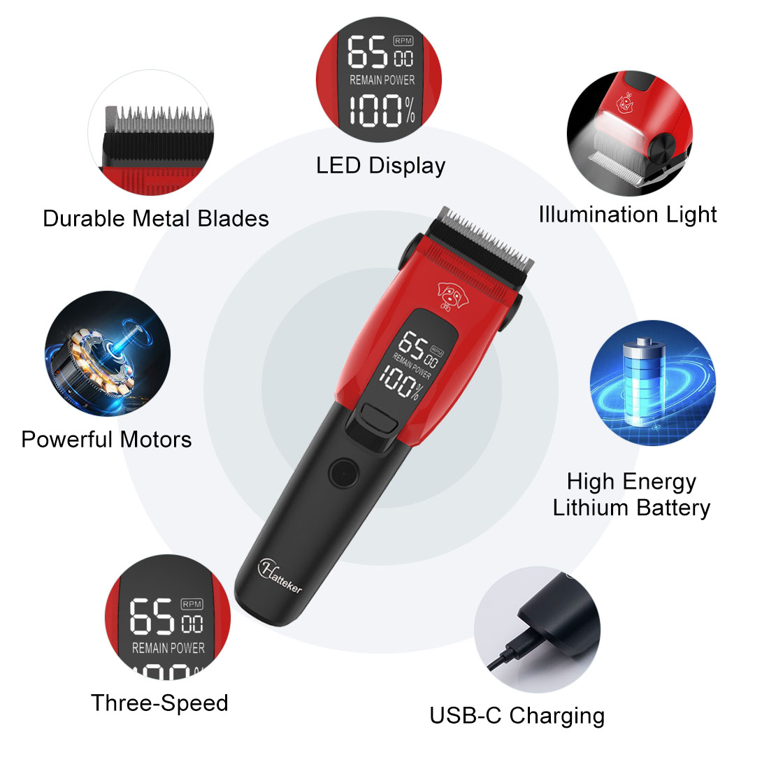 Hatteker Elektrische Tierhaars – Hair Clipper Professional Bewertung und Preis