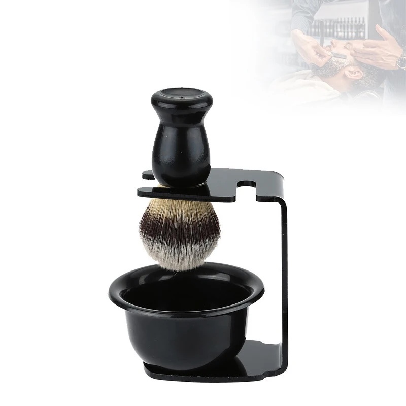 Rasierpinsel und Schüssel mit  – Men'S Grooming Facial Bewertung und Preis