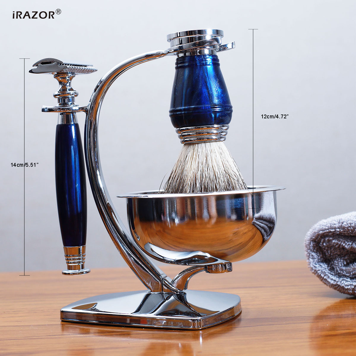 iRAZOR Royal Blue Luxus-Rasier – Men'S Grooming Razor Kit Bewertung und Preis