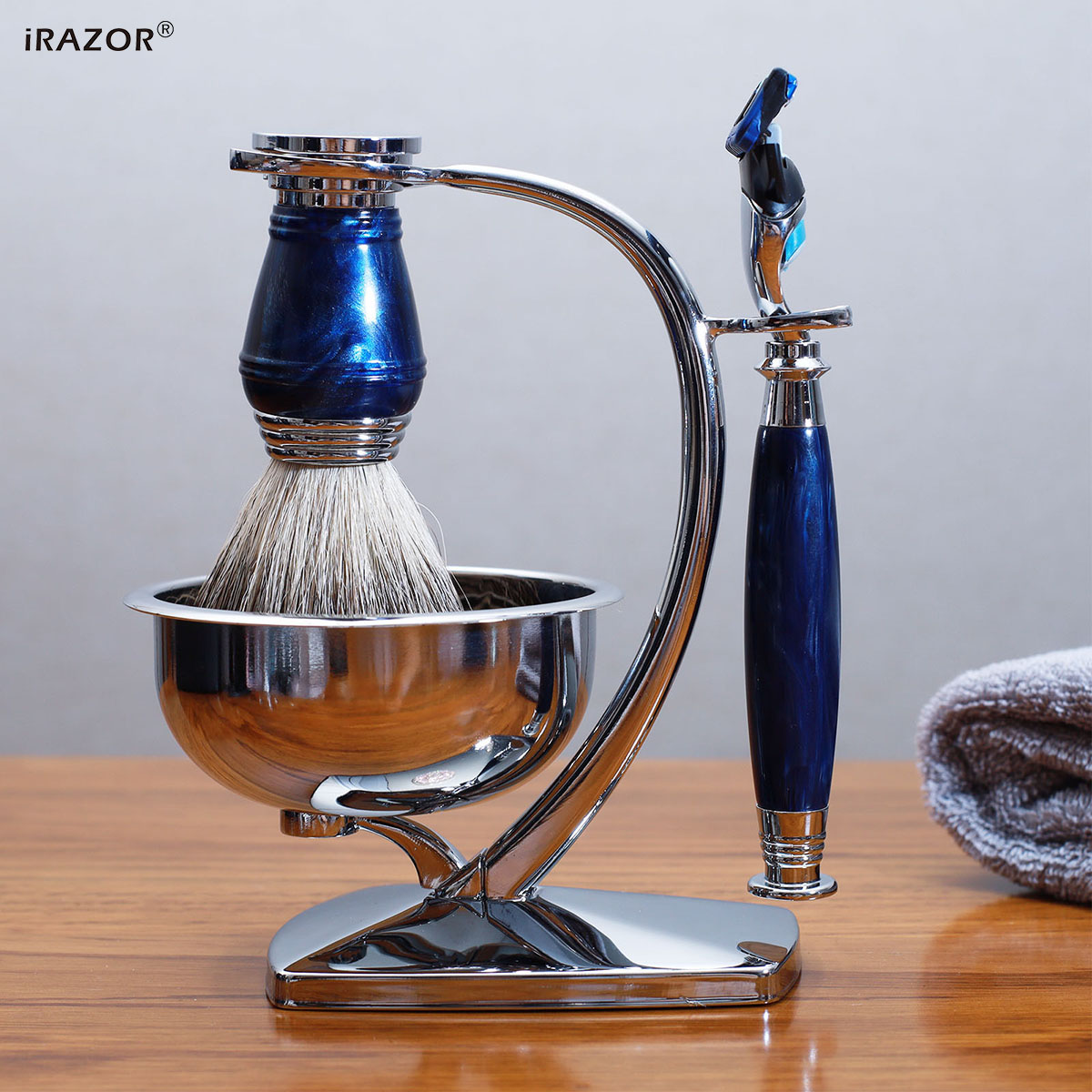 iRAZOR Royal Blue Luxus-Rasier – Men'S Grooming Razor Kit Bewertung und Preis