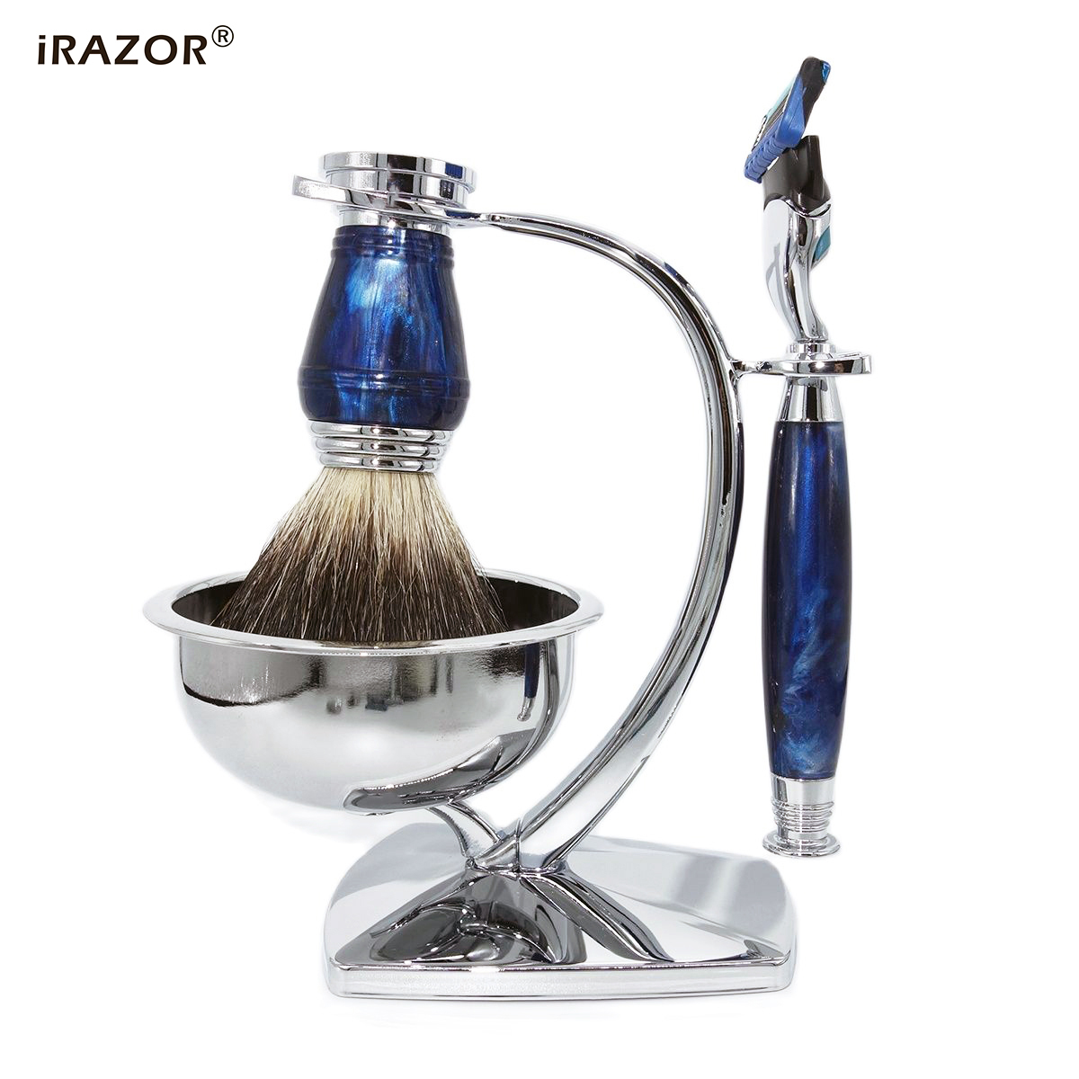 iRAZOR Royal Blue Luxus-Rasier – Men'S Grooming Razor Kit Bewertung und Preis